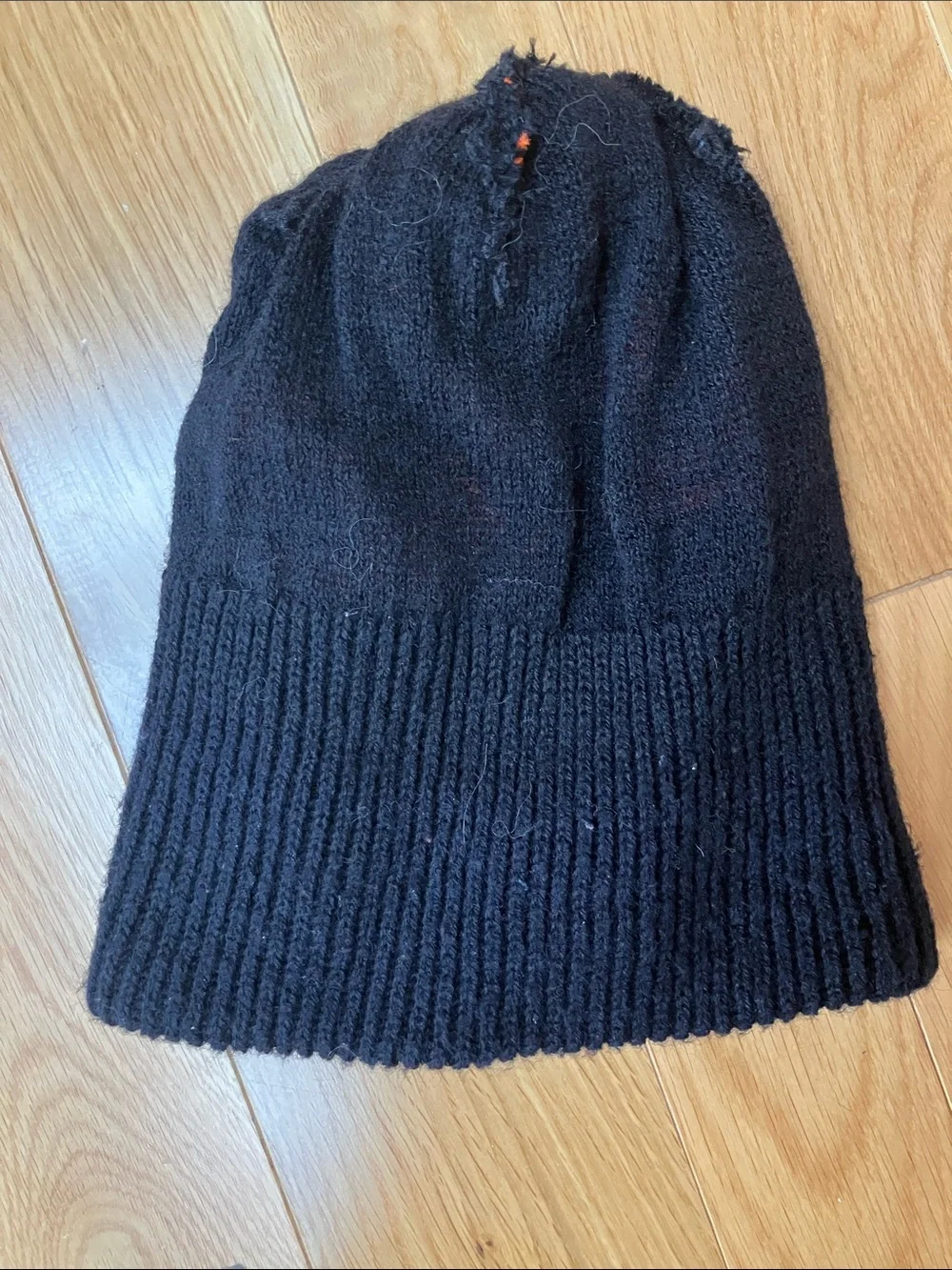 Harley-Davidson Black and Orange Kids Knit Beanie